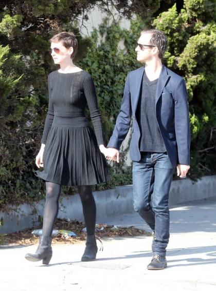 Anne Hathaway & Adam Shulman Get Spiritual in L.A.