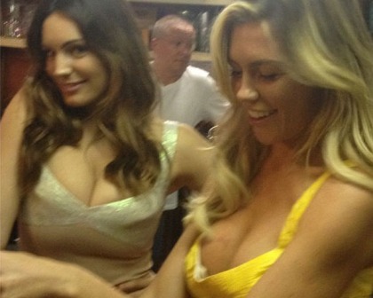Kelly Brook And Abigail Clancy Cleavage's Bonanza
