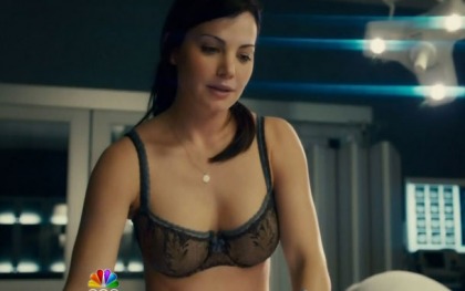 Erica Durance In A Bra For Saving Hope