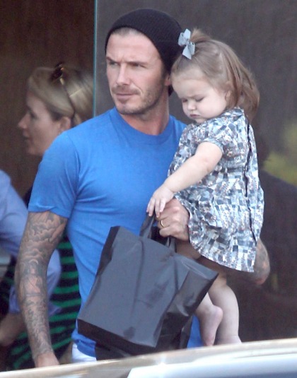 David Beckham took his baby girl to lunch: are your ovaries weeping yet?