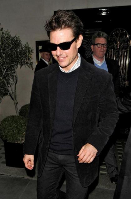 Tom Cruise Dines with Director Ridley Scott in London