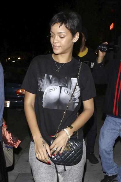 Rihanna Preps New Tattoo in Hollywood