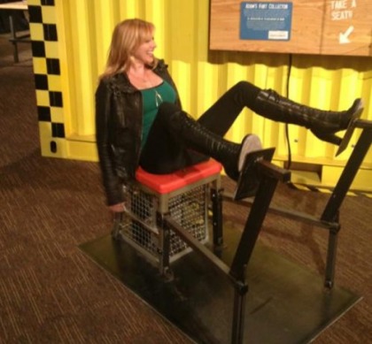 Kari Byron Tested Out Stirrups at the Tech Museum