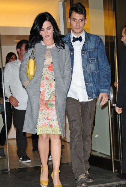 Katy Perry and John Mayer Celebrate His 35th Birthday in NY
