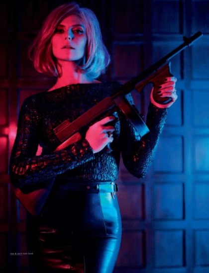 Heidi Klum Does Bonnie & Clyde in Hunger Magazine