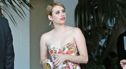 Emma Roberts Blinding at the CFDA Fashion Fund