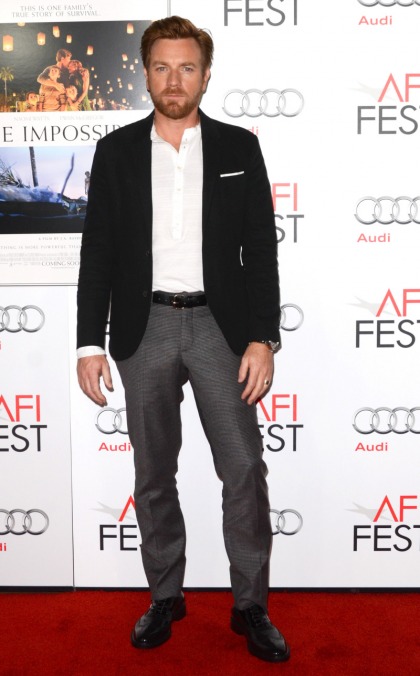 Ewan McGregor, bearded & well-dressed at the AFI Fest: would you hit it?