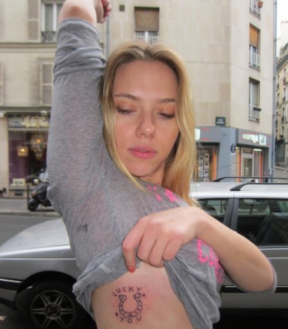 Scarlett Johansson's Lucky You Prison Tattoo