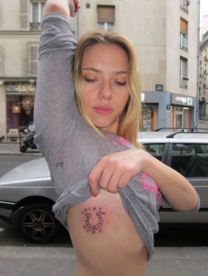 Scarlett Johansson Has a New Hideous Tattoo