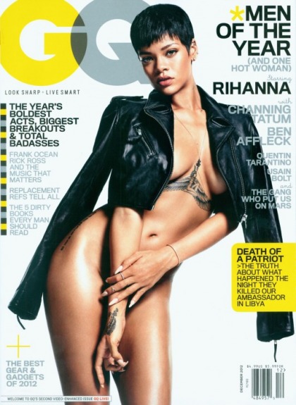 Rihanna on the Cover of GQ's Men of the Year