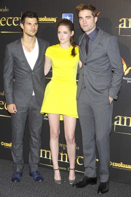 Kristen Stewart in chrome yellow Dior in Madrid: great look or too bright?