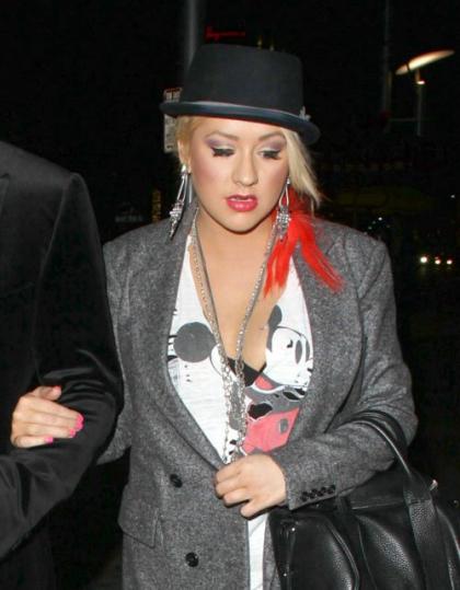 Christina Aguilera's Trendy Date Night