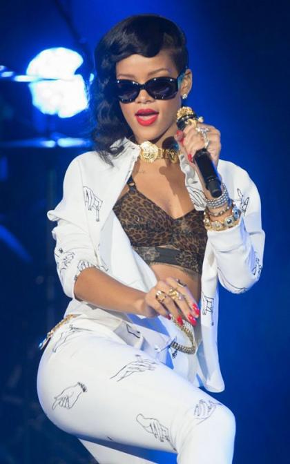 Rihanna Rocks Out in London