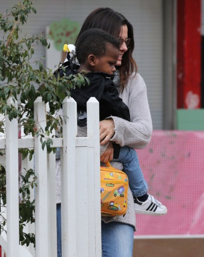 Sandra Bullock has given her son Louis an adorable little Mohawk: super-cute?