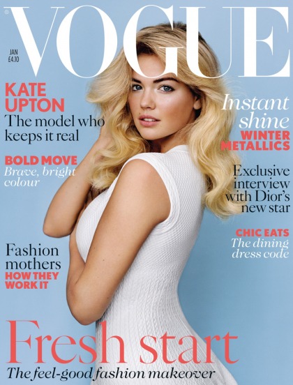 Kate Upton goes 'modest' for her first Vogue UK cover: beautiful or rough'