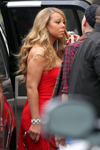 Mariah Carey Glams Up the Set of 