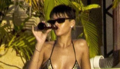 Rihanna on Vacation in a Bikini