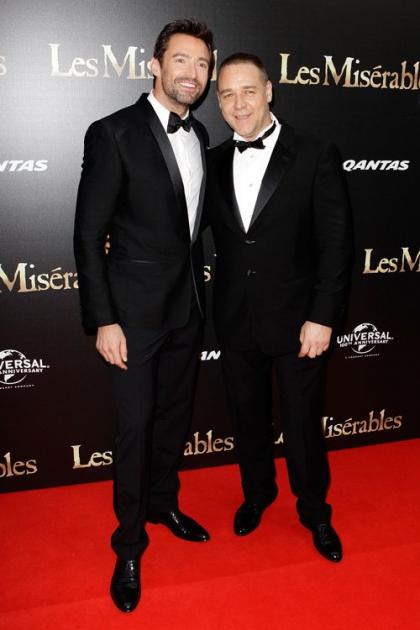 Russell Crowe & Hugh Jackman Premiere 'Les Miserables' In Australia