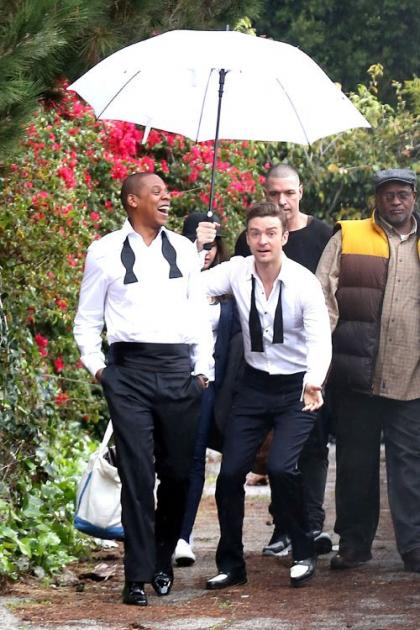 Justin Timberlake and Jay-Z Shoot 