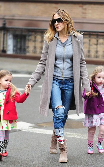 Sarah Jessica Parker: Off to School with the Girls!