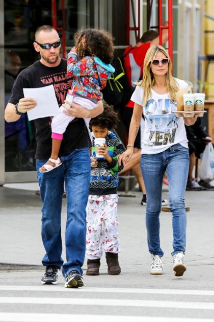 Heidi Klum & Martin Kristen's Saturday Starbucks Stop