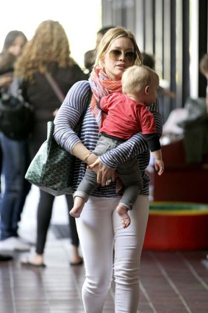 Hilary Duff Heads to Mommy and Me with Luca