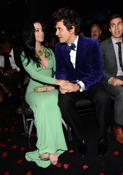 Katy Perry & John Mayer Cozy Up at the 2013 Grammy Awards