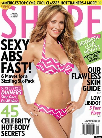 Jennifer Love Hewitt covers Shape Mag: are we to believe this is her actual body?