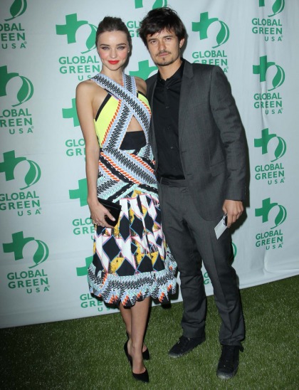 Miranda Kerr & Orlando Bloom, loved up at the Global Green party: suspicious?