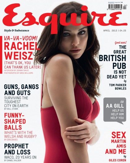 Rachel Weisz has a sultry photoshoot for Esquire UK: would you hit it?
