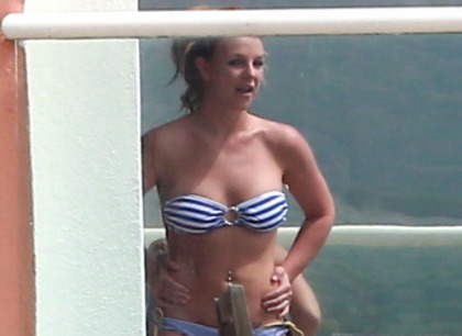 Britney Spears Smoking in a Bikini