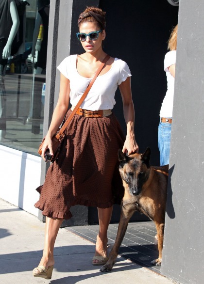 Eva Mendes admits using a shock collar on her Belgian Malinois 'attack dog'