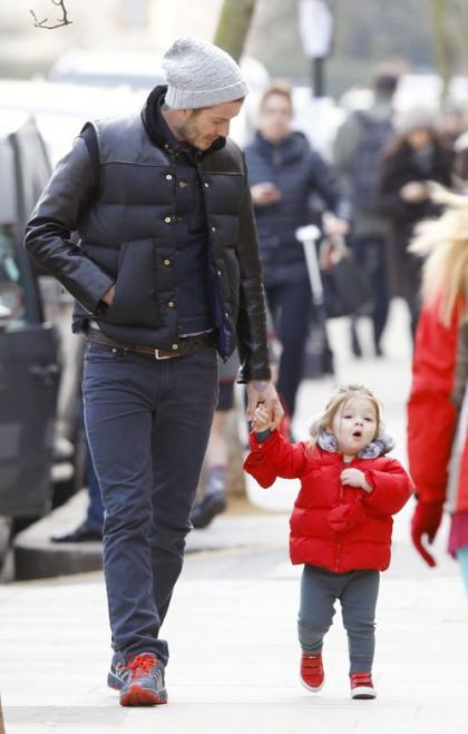 David Beckham: Daddy-Daughter Bonding in London