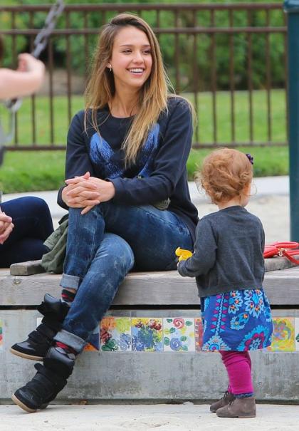 Jessica Alba's Family Day at the Park