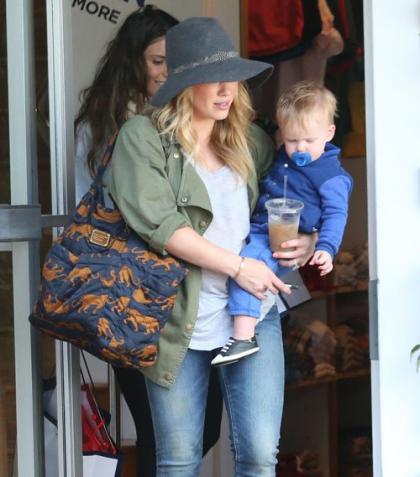 Hilary Duff: WeHo Shopping Day with Luca