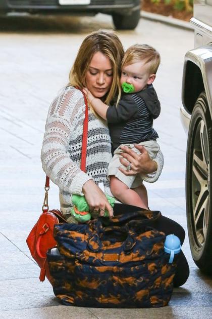 Hilary Duff and Luca Prepare to Party