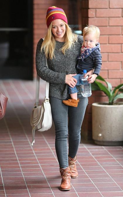 Hilary Duff Takes Baby Luca to School in Sherman Oaks