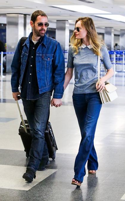 Kate Bosworth & Michael Polish: Holding Hands at LAX