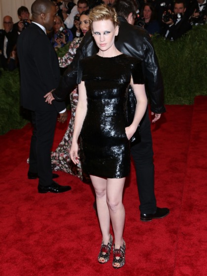 January Jones in Chanel at the Met Gala: alien-fug or punked-out amazing?