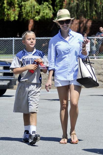 Reese Witherspoon & Jim Toth Head Out for Some Soccer