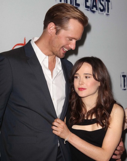 Alex Skarsgard & Ellen Page looked friendly, coupled up at 'The East' premiere
