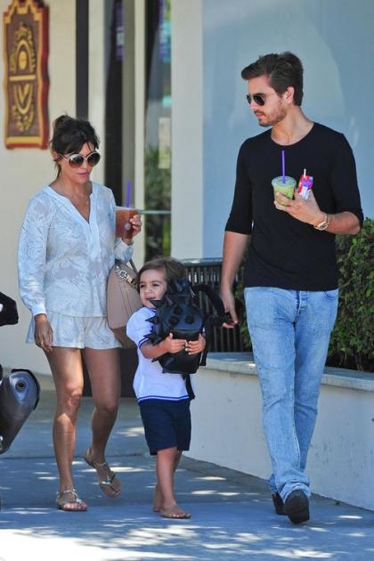 Kourtney Kardashian Breaks Bread with her Boys