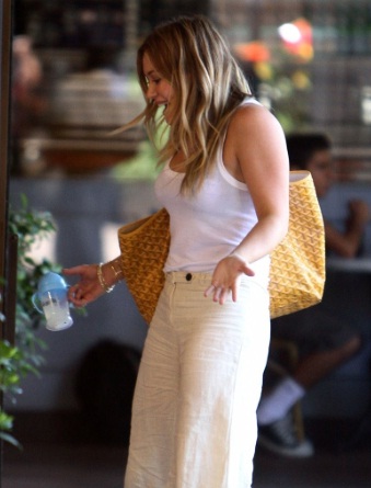 Hilary Duff Out for Lunch with her son in West Hollywood