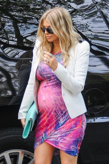 Fergie Bumps it To a Baby Shower