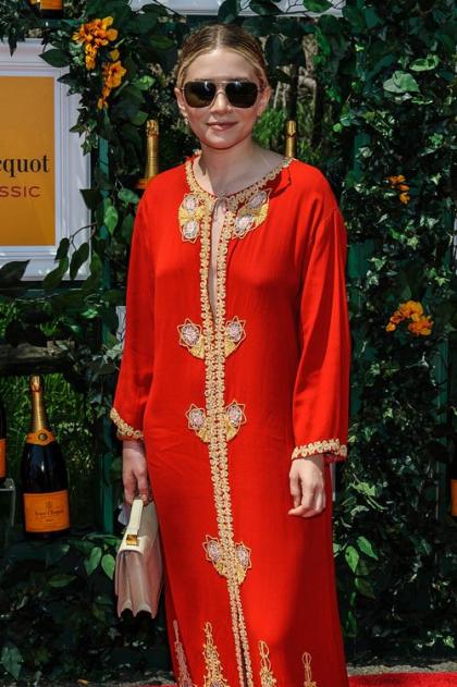 Ashley Olsen Rocks Red at the Veuve Clicquot Polo Classic 