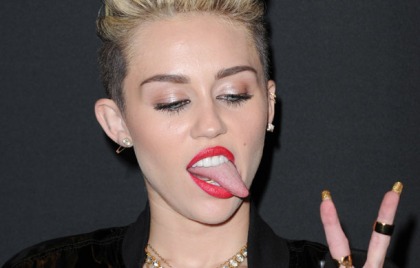 Miley Cyrus' Sexy Tongue Action