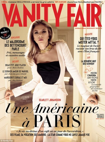 Scarlett Johansson covers the first issue of Vanity Fair France: budget or lovely?