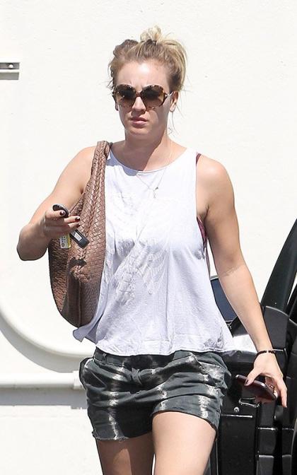 Kaley Cuoco Gets Pampered in Sherman Oaks