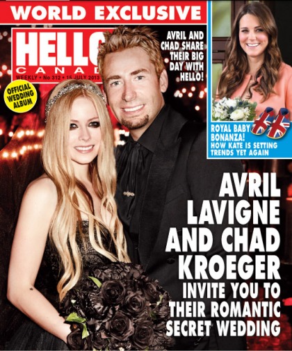 Avril Lavigne wore a black Monique Lhullier wedding gown: try-hard or totes punk?