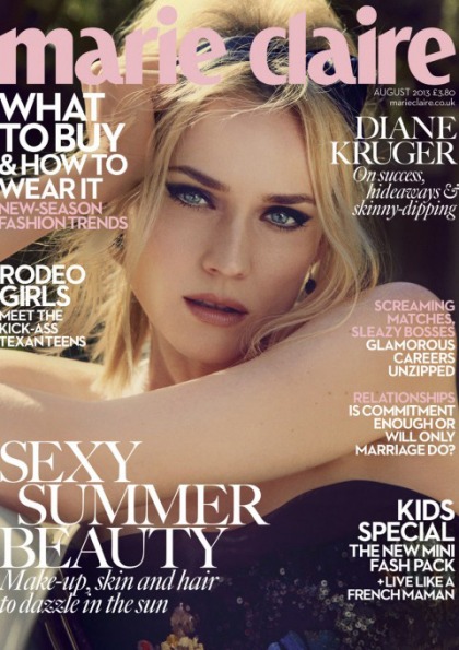 Diane Kruger covers Marie Claire: 'When I turned 30 I realized I was an idiot'